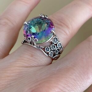 925 Mystic Topaz Ring